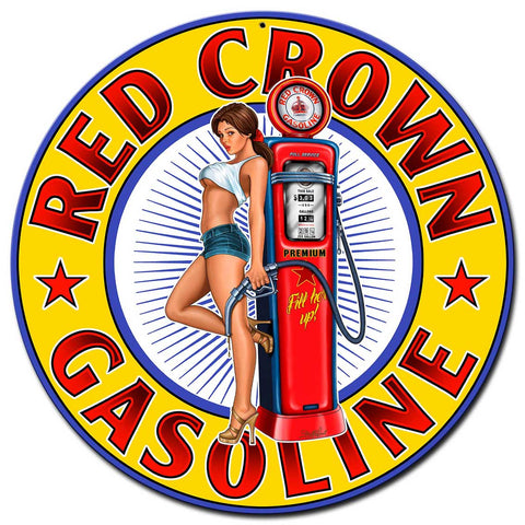 Red Crown New Vintage Sign Metal Sign