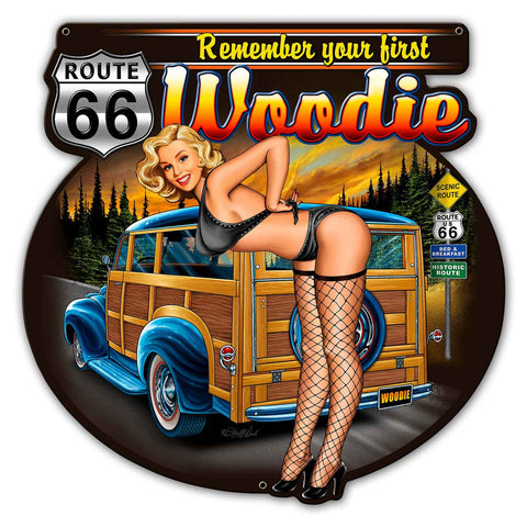 Woodie 2 Metal Sign