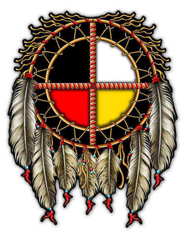 MEDICINE-WHEEL-R6-Metal-Sign