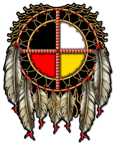 MEDICINE WHEEL R6 Metal Sign