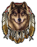 WOLF INDIAN Metal Sign