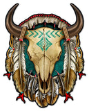 SKULL SHIELD Metal Sign