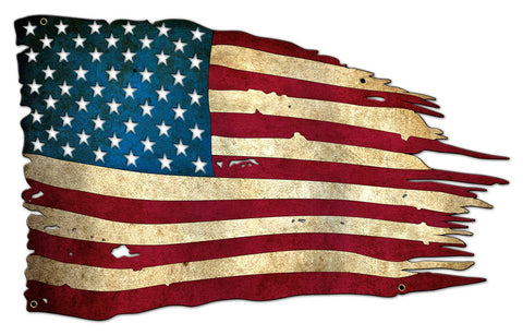 Flag Metal Metal Sign