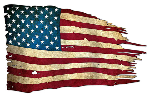 Flag Metal Metal Sign