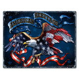 Ribb Eagle 16 x 12 Custom Shape Metal Sign