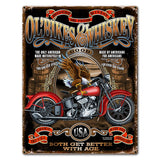 Ol Bikes 6 23 x 30 Custom Shape Metal Sign