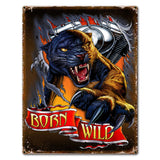 Panther Sign 23 x 30 Custom Shape Metal Sign