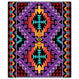 Indian Purple Blanket Look 40 x 48 Custom Shape Metal Sign
