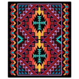 Indian Red Blanket Look 40 x 48 Custom Shape Metal Sign