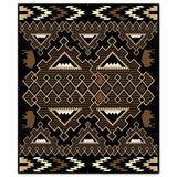 Brown Buffalo Blanket Look 40 x 48 Custom Shape Metal Sign
