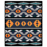 Orange Blanket Look 40 x 48 Custom Shape Metal Sign