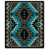 Brown Blanket Look 20 x 24 Custom Shape Metal Sign