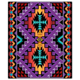 Indian Purple Blanket Look 30 x 36 Custom Shape Metal Sign