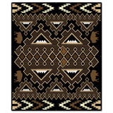 Brown Buffalo Blanket Look 30 x 36 Custom Shape Metal Sign