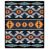 Orange Blanket Look 30 x 36 Custom Shape Metal Sign