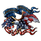 SM941   RIBB EAGLE CUTOUT Metal Sign