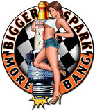 Bigger Sparks Vintage Sign Metal Sign