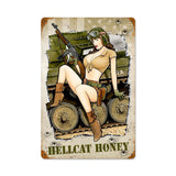 Hellcat-Honey-Metal-Sign