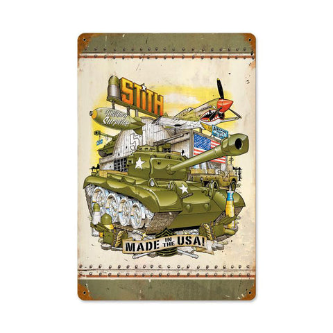 Military Surplus Metal Sign