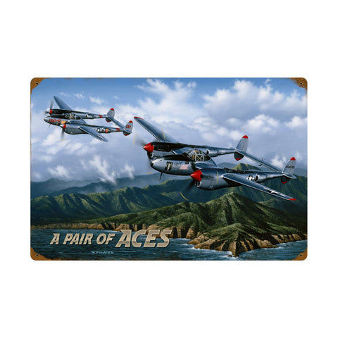 Pair-Of-Aces-Vintage-Sign-Metal-Sign