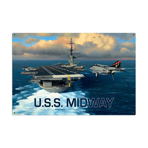 USS-Midway-Vintage-Sign-Metal-Sign