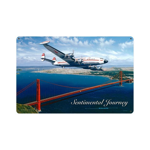 Sentimental Journey Vintage Sign Metal Sign