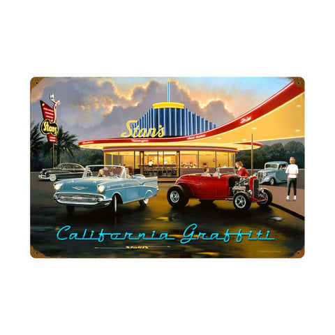 California Graffiti Vintage Sign Metal Sign
