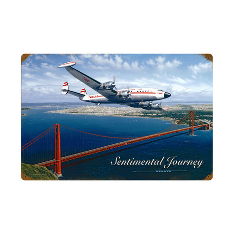 Sentimental Journey Vintage Sign Metal Sign