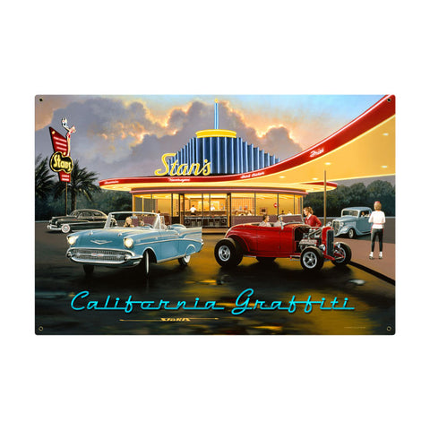 California Graffiti Vintage Sign Metal Sign