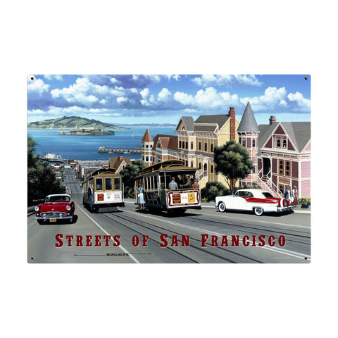 San Francisco Streets Vintage Sign Metal Sign