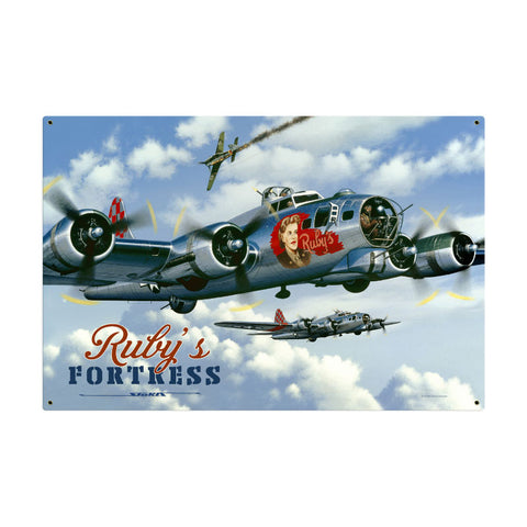 Rubys Fortress Vintage Sign Metal Sign