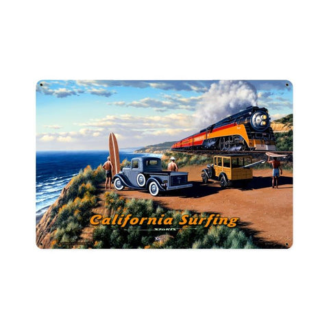 California-Surfing-Vintage-Sign-Metal-Sign