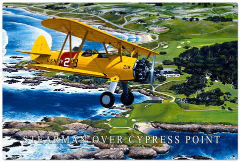 Stearman-Cypress-Point-XL-Vintage-Sign-Metal-Sign