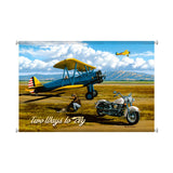 Two Ways To Fly Vintage Sign Metal Sign