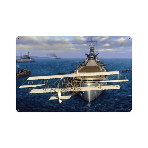 Navy-Earns-Wings-Vintage-Sign-Metal-Sign