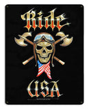 RIDE USA Vintage Sign Metal Sign