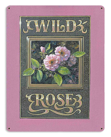 WILD ROSE Vintage Sign Metal Sign