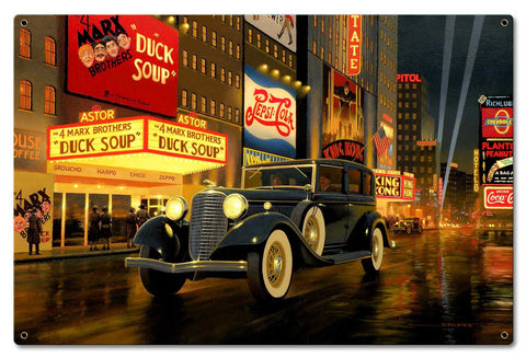 33 Lincoln Vintage Sign Metal Sign