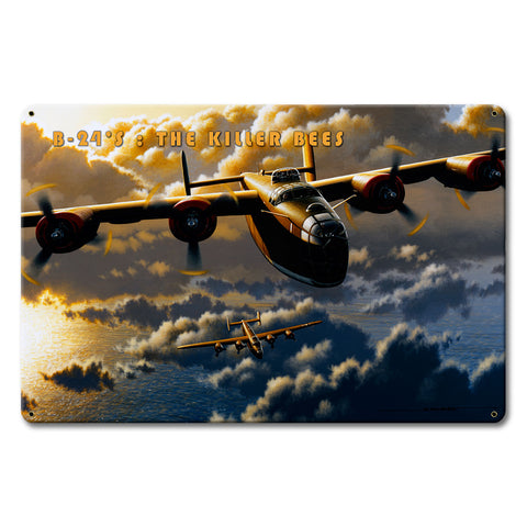 stk217 - B-24 Killer Bee Metal Sign