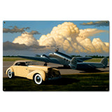 Cord and Plane 24 X 16 vintage metal sign Metal Sign