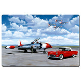 57 T-Bird And Thunderbirds 36 X 24 vintage metal sign Metal Sign