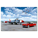 57 T-Bird And Thunderbirds 24 X 16 vintage metal sign Metal Sign