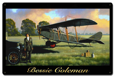 Bessie Coleman 24 X 16 vintage metal sign Metal Sign