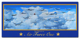 History of Air Force One 21 X 10 vintage metal sign Metal Sign