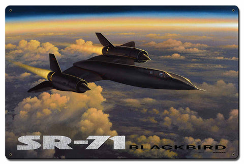 SR 71 Blackbird 24 X 16 vintage metal sign Metal Sign