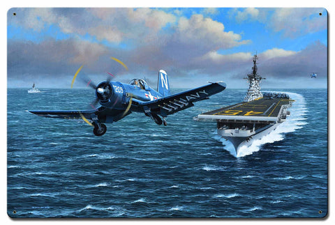 Corsair Launch 24 X 16 vintage metal sign Metal Sign