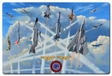 Aircraft of the NFWS 36 X 24 vintage metal sign Metal Sign