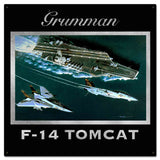 F-14 Grumman 24 X 24 vintage metal sign Metal Sign