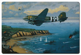 STK294 - D-DAY INVADERS - C-47s over Normandy Metal Sign