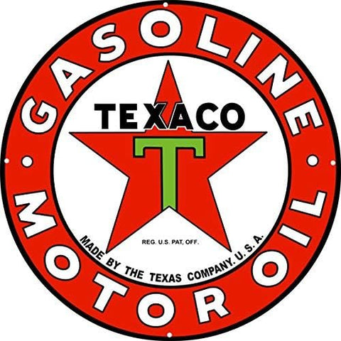 Texaco Gasoline And Motor Oil Reproduction Metal Sign